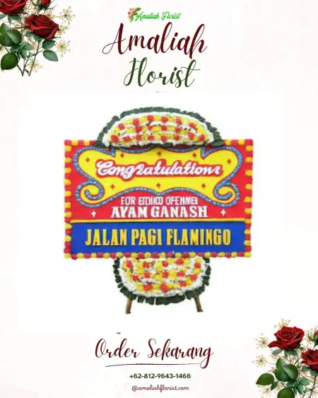 Sewa Papan Bunga Dow